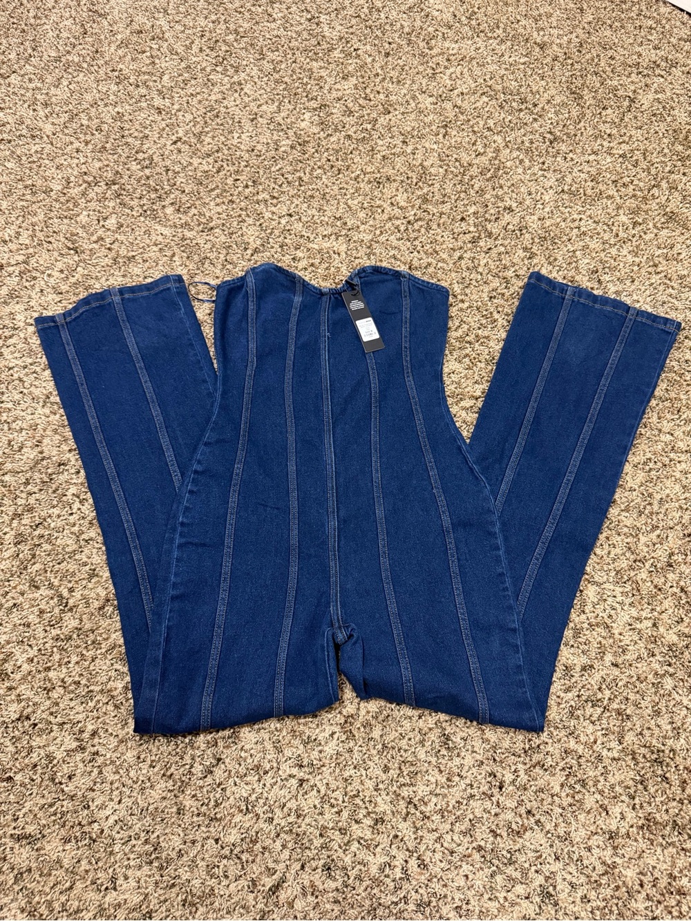 Fashion Nova Denim Jumpsuit